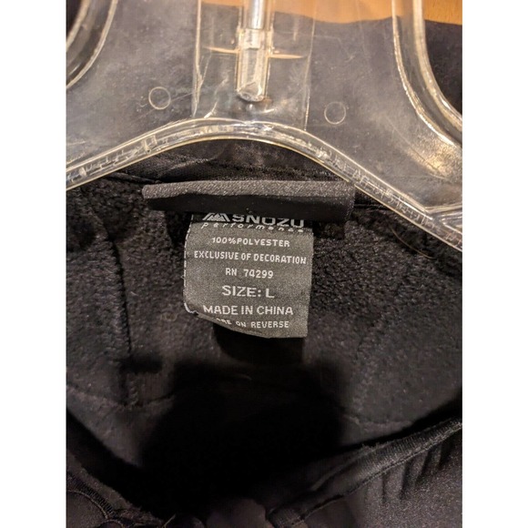 Snozu Performance Men's Part‎ Fleece Full Zip Large Jacket Sweater - Picture 3 of 3